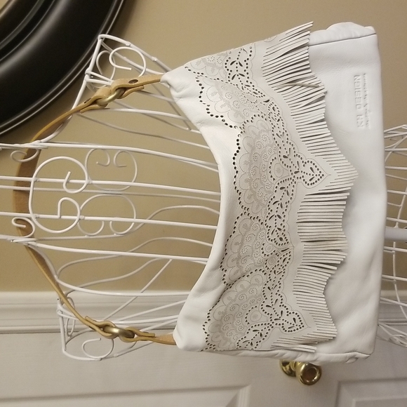 KH Design Handbags - KH Design white soft leather bag